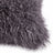 Mongolian Sheepskin Pillow - Pewter - corner detail | all-groups