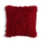 Mongolian Sheepskin Pillow - Red - 18x18 square pillow