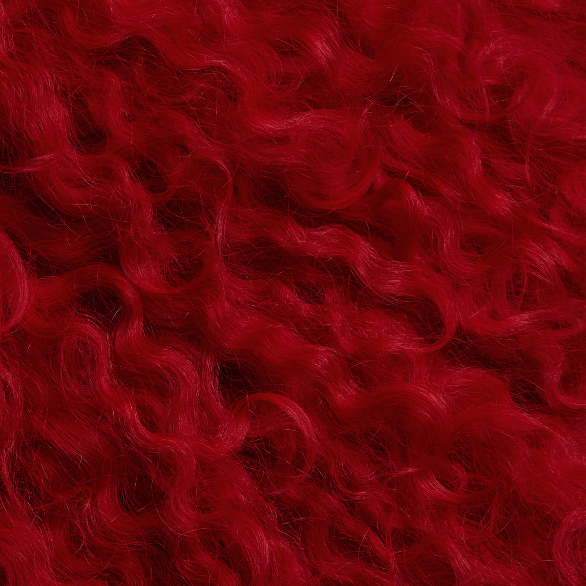 Mongolian Sheepskin Pillow - Red - fabric detail | all-groups