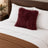 Mongolian Sheepskin Pillow - Wine - 18x18 square pillow - lifestyle | all-groups