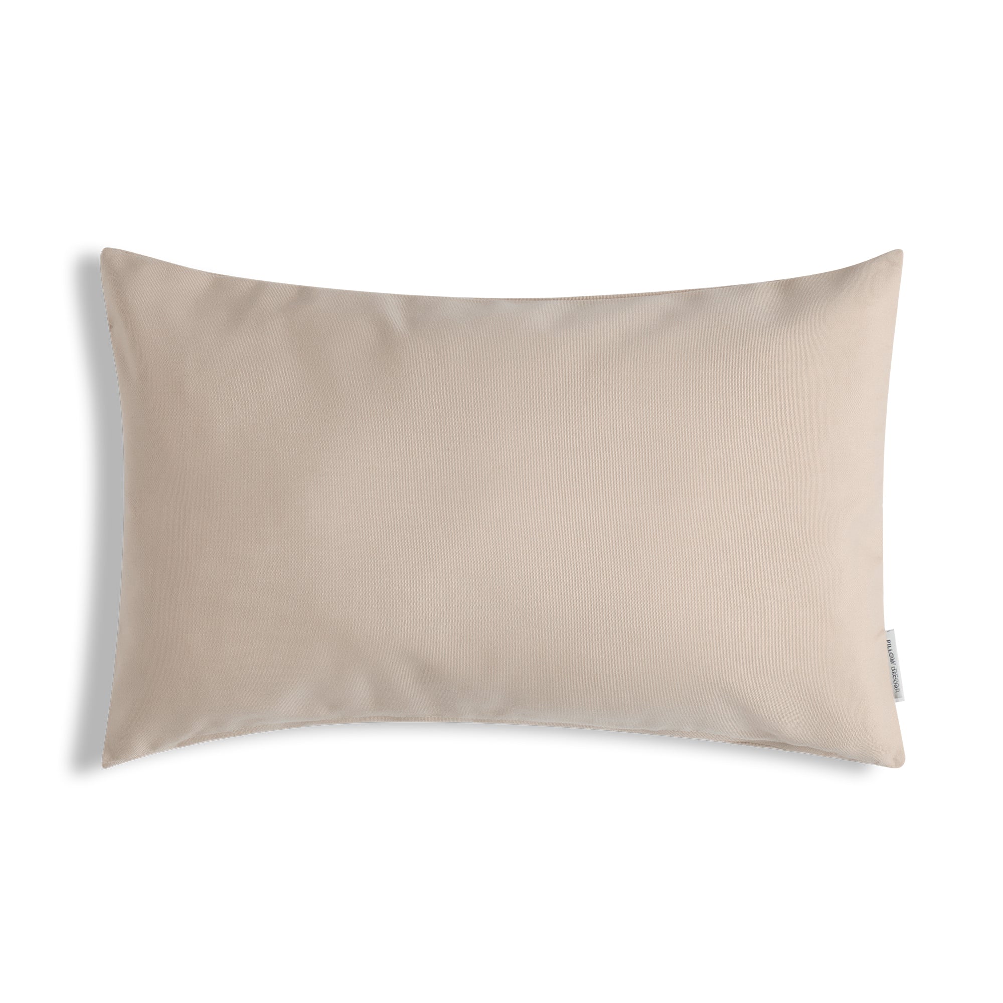Sunbrella Outdoor Solid Pillow - Antique Beige - 12x20 lumbar pillow