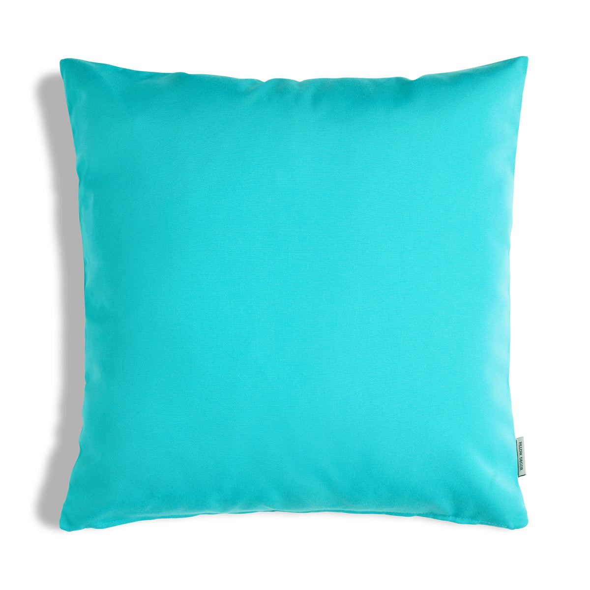 Sunbrella Outdoor Solid Pillow - Aruba Turquoise Blue - 20x20 square pillow