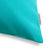 Sunbrella Outdoor Solid Pillow - Aruba Turquoise Blue - corner detail | all-groups