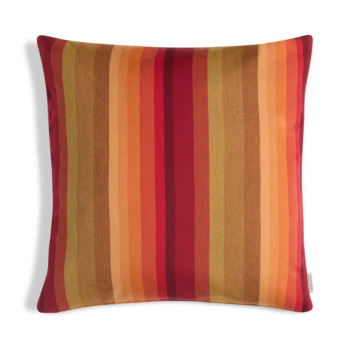 Sunbrella Outdoor Stripe Pillow - Homested Sunset - 20x20 square pillow