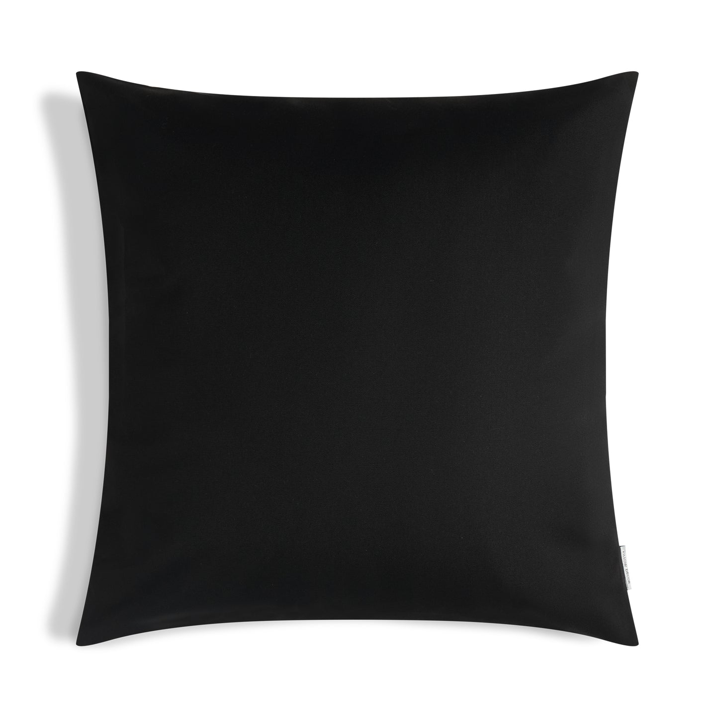 Sunbrella Outdoor Solid Pillow - Black - 20x20 square pillow