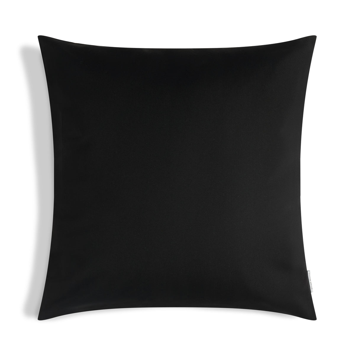 Sunbrella Outdoor Solid Pillow - Black - 20x20 square pillow