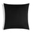 Sunbrella Outdoor Solid Pillow - Black - 20x20 square pillow