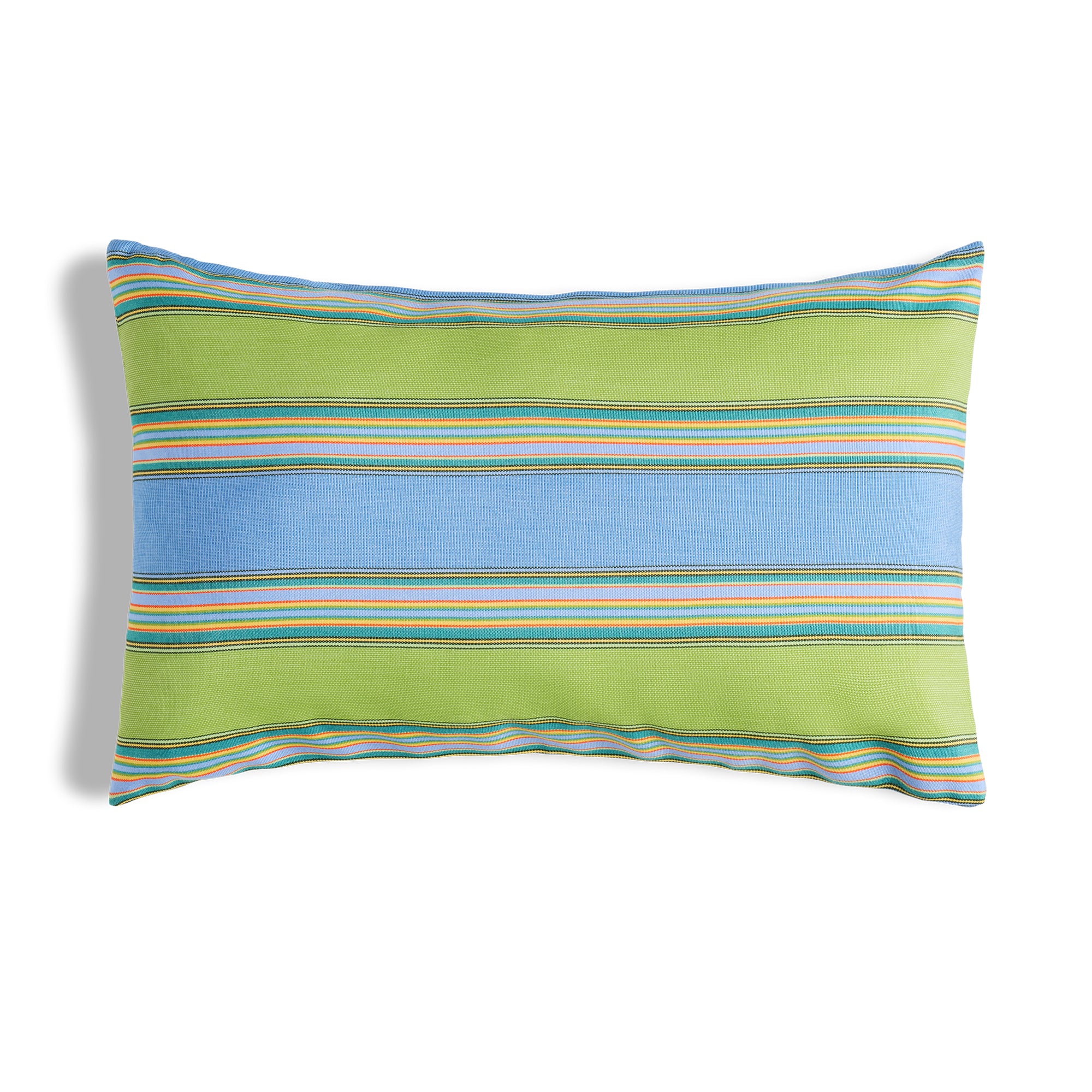 Sunbrella Outdoor Stripe Pillow - Bravada Meadow - 12x20 lumbar pillow