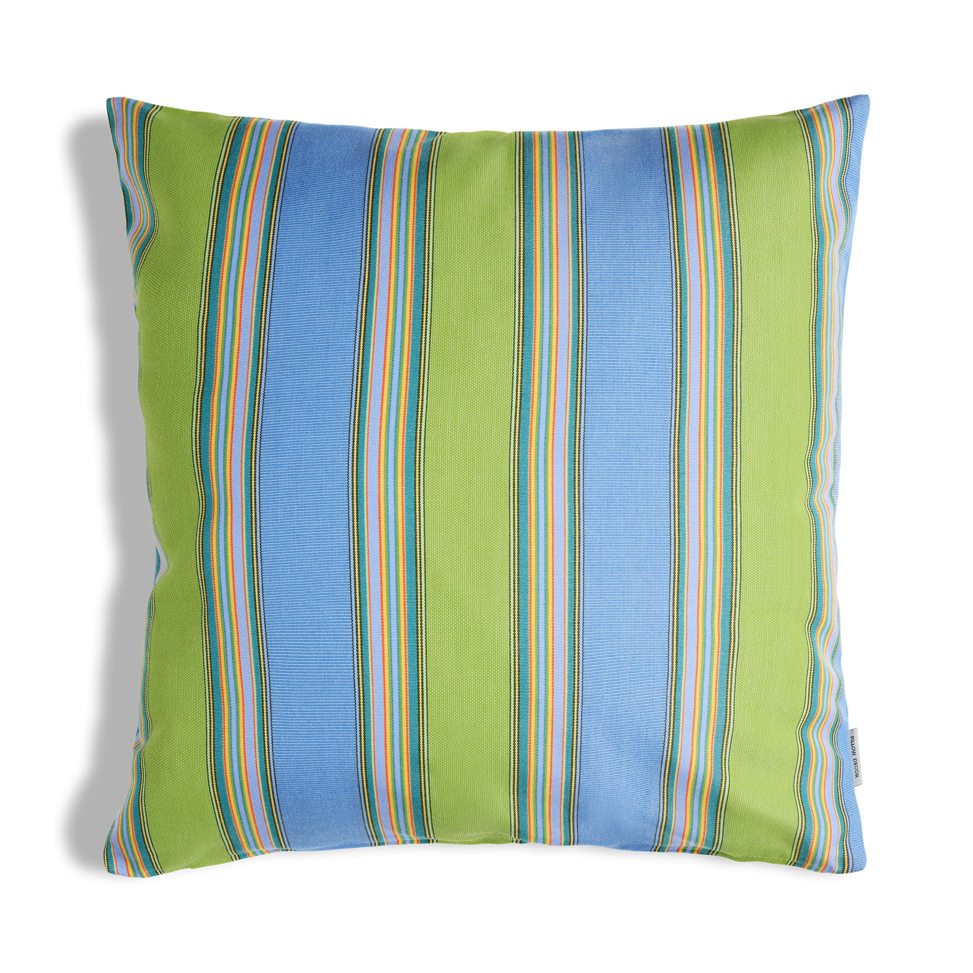 Sunbrella Outdoor Stripe Pillow - Bravada Meadow - 20x20 square pillow