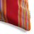 Sunbrella Outdoor Stripe Pillow - Bravada Salsa - corner detail | all-groups