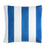 Sunbrella Outdoor Stripe Pillow - Cabana Blue - 20x20 square pillow