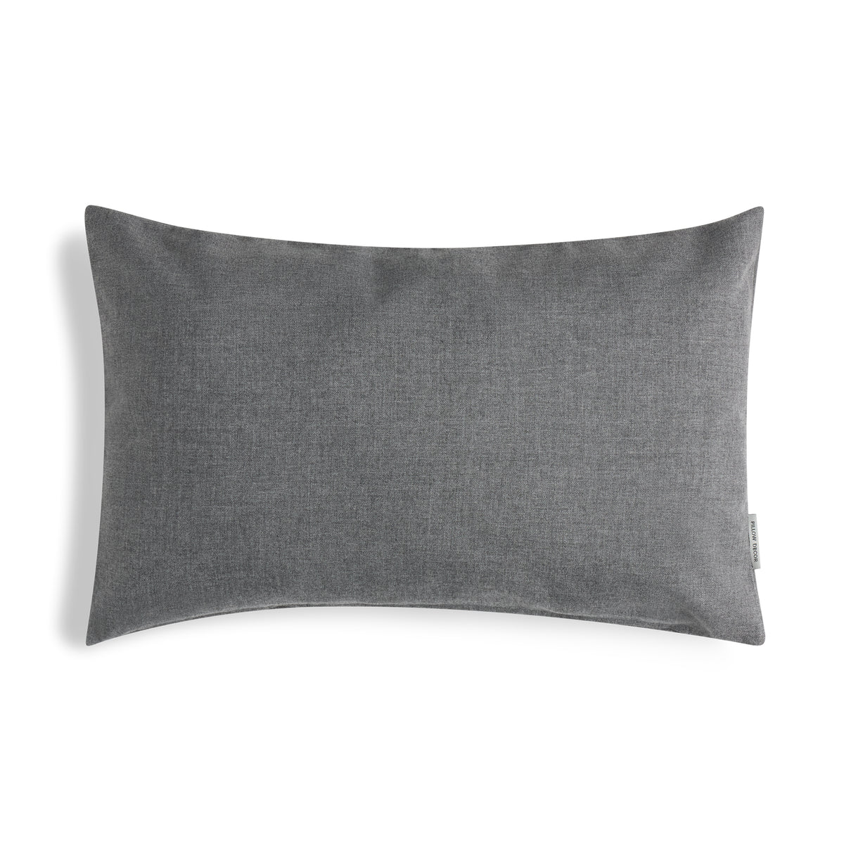 Sunbrella Outdoor Solid Pillow - Heather Gray - 12x20 lumbar pillow