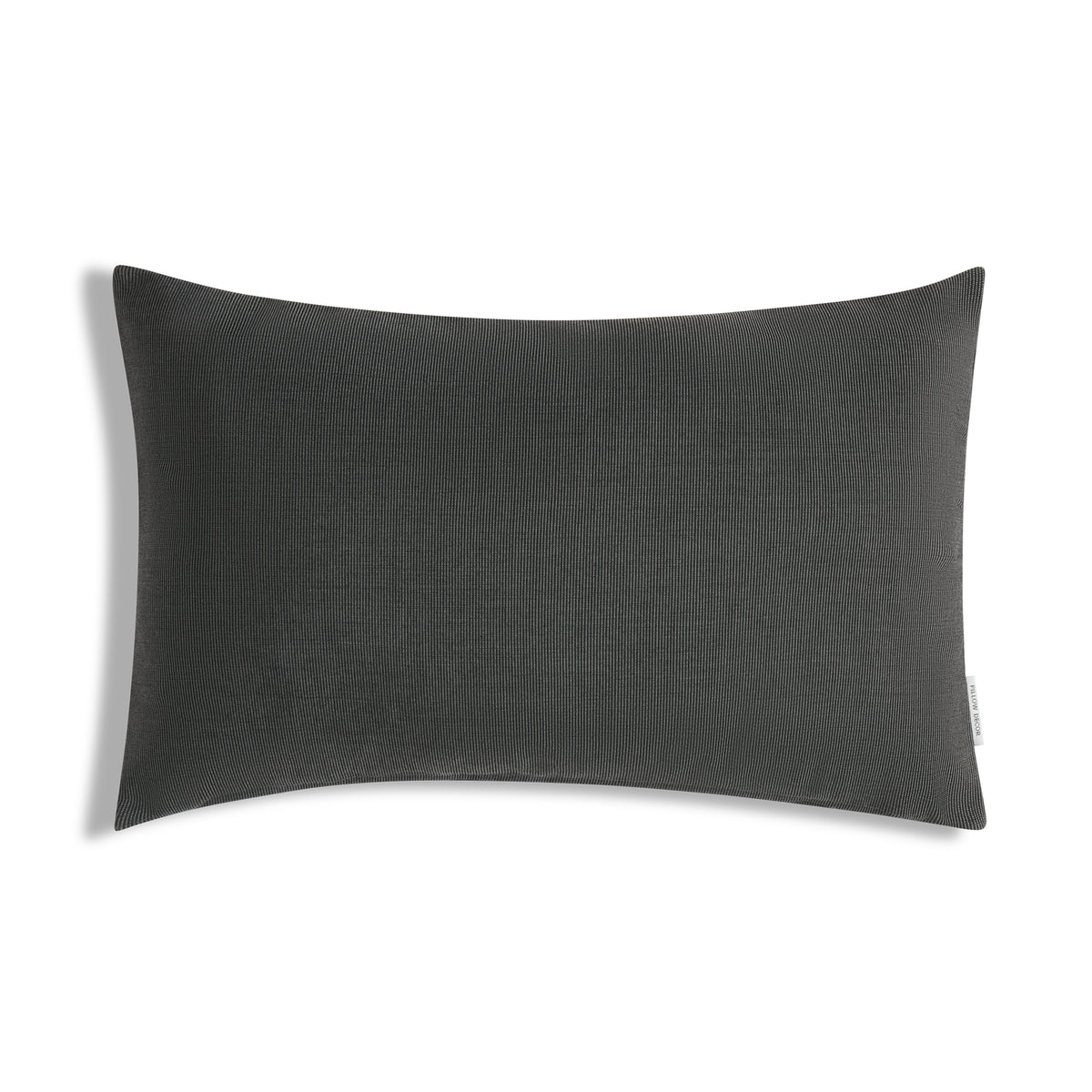 Sunbrella Outdoor Solid Pillow - Dark Gray - 12x20 lumbar pillow