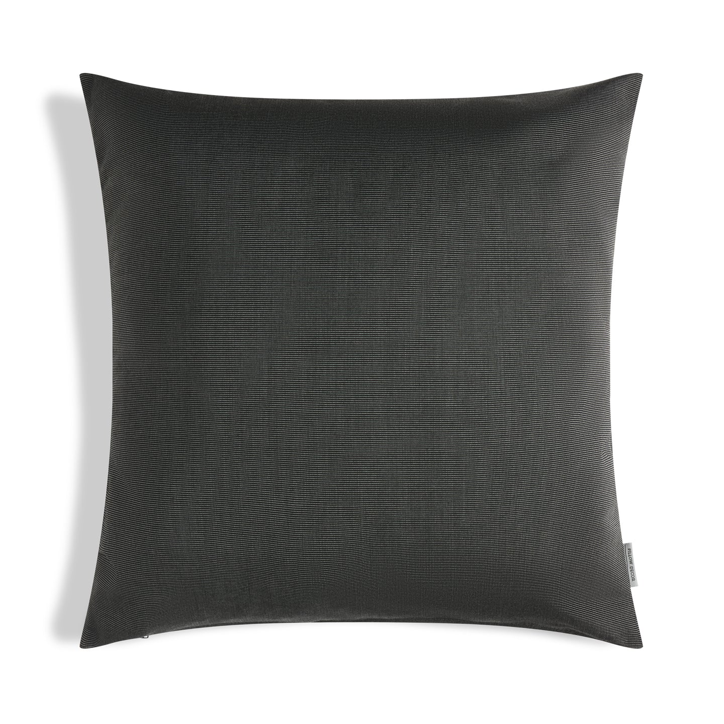 Sunbrella Outdoor Solid Pillow - Dark Gray - 20x20 square pillow