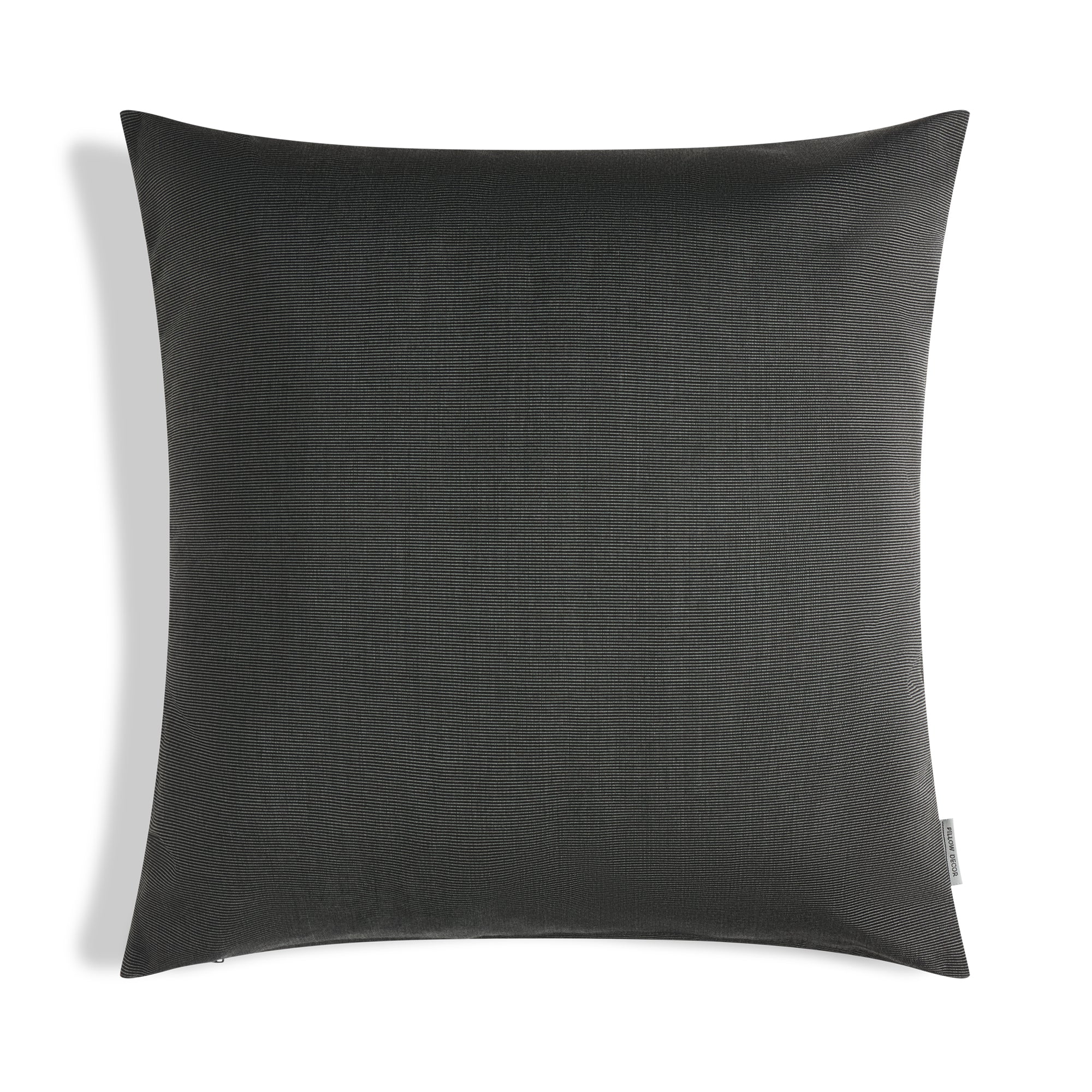 Sunbrella Outdoor Solid Pillow - Dark Gray - 20x20 square pillow