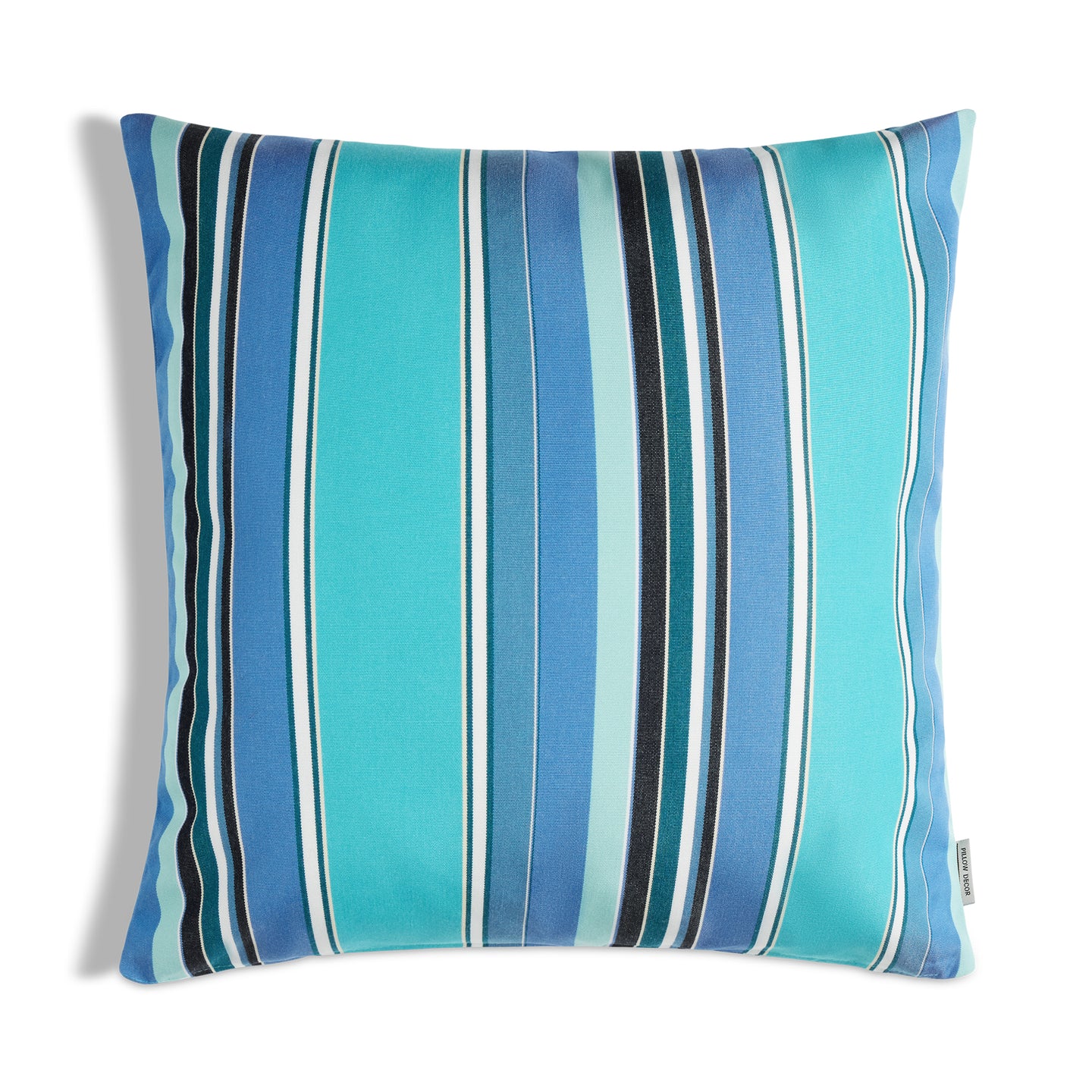 Sunbrella Outdoor Stripe Pillow - Dolce Oasis - 20x20 square pillow