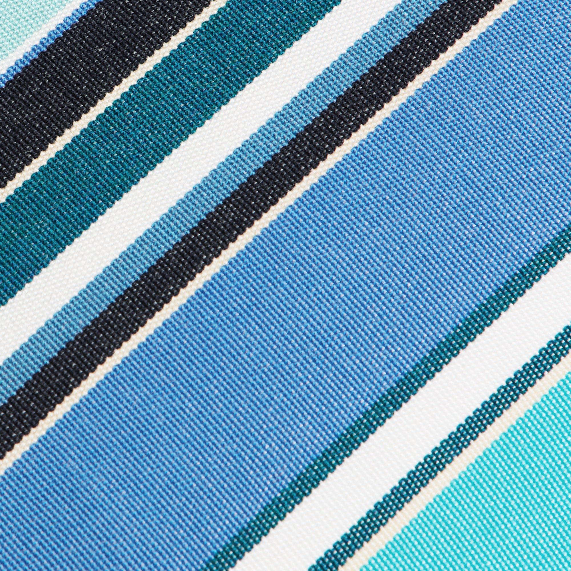 Sunbrella Outdoor Stripe Pillow - Dolce Oasis - fabric detail | all-groups