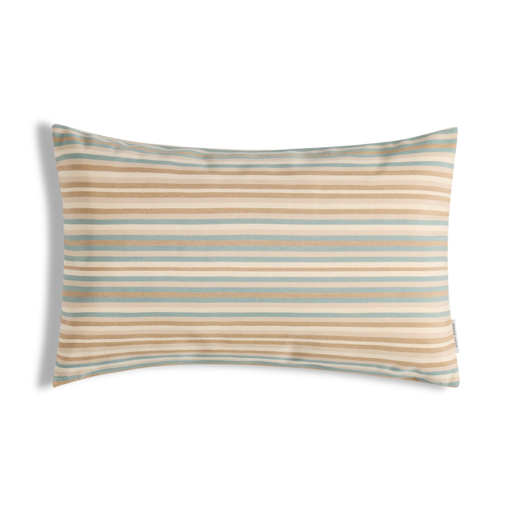 Sunbrella Outdoor Stripe Pillow - Bungalow Beige - 12x20 lumbar pillow