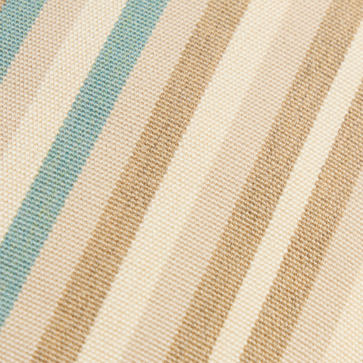 Sunbrella Outdoor Stripe Pillow - Bungalow Beige - fabric detail | all-groups