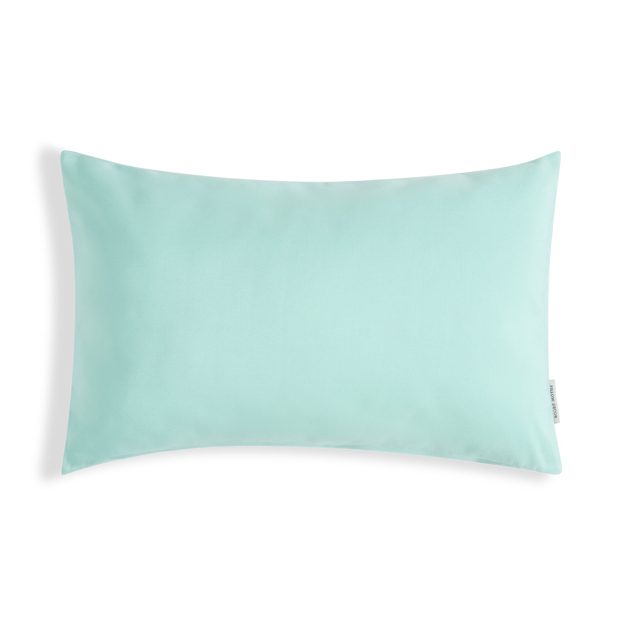 Sunbrella Outdoor Solid Pillow - Seafoam Blue - 12x20 lumbar pillow