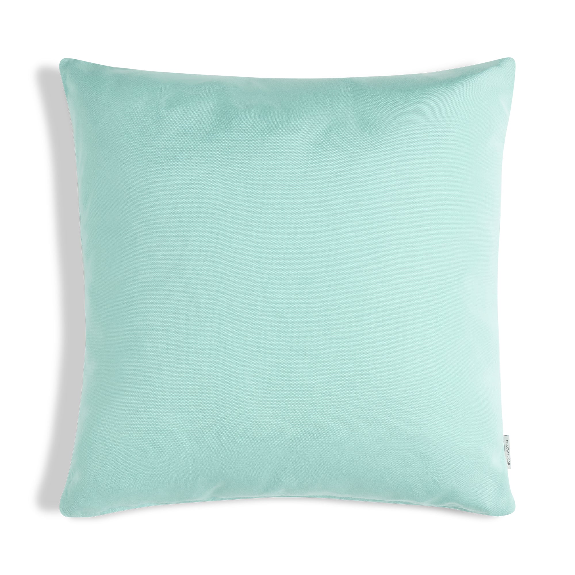 Sunbrella Outdoor Solid Pillow - Seafoam Blue - 20x20 square pillow