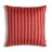 Sunbrella Outdoor Stripe Pillow - Mesa Flame - 20x20 square pillow
