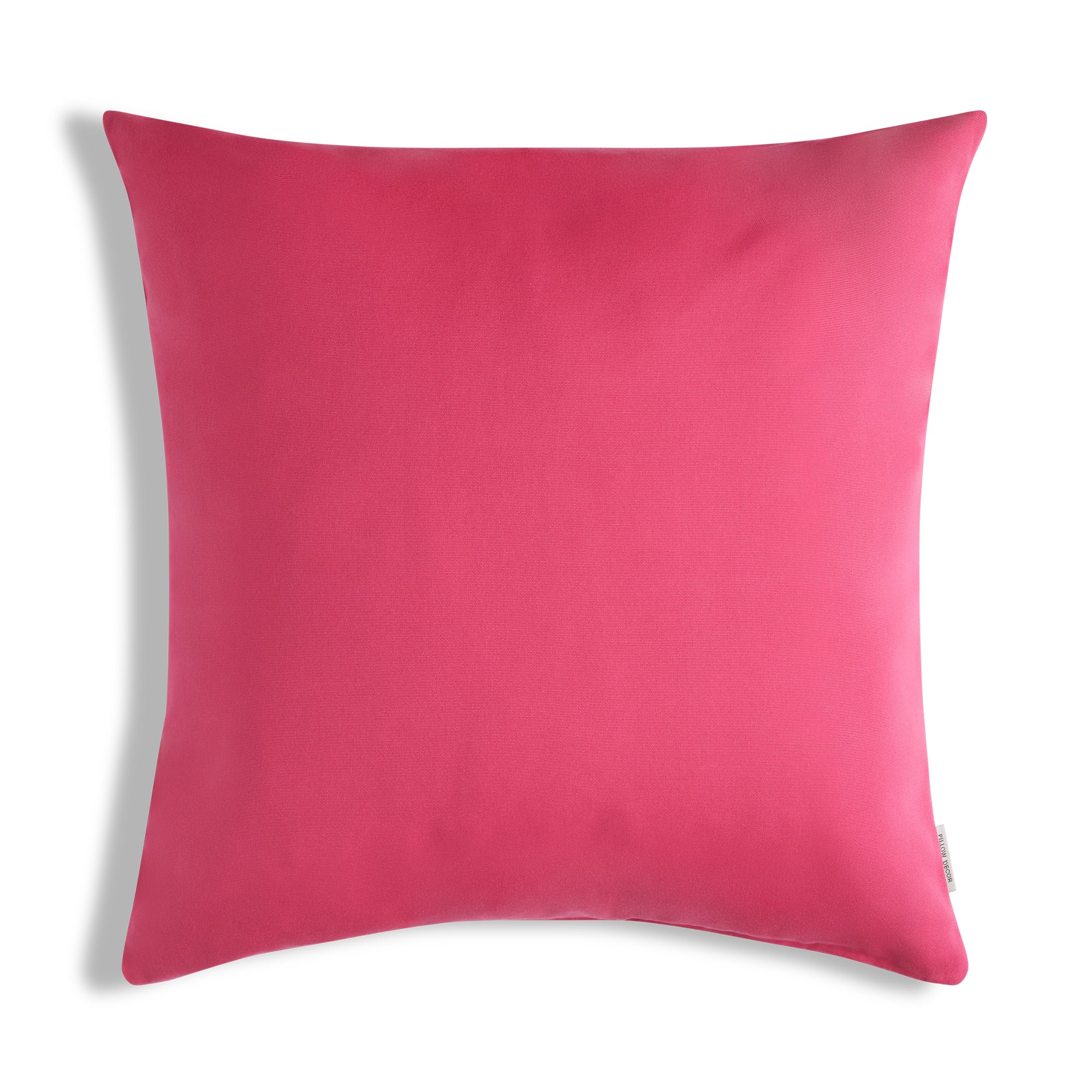 Sunbrella Outdoor Solid Pillow - Hot Pink - 20x20 square pillow