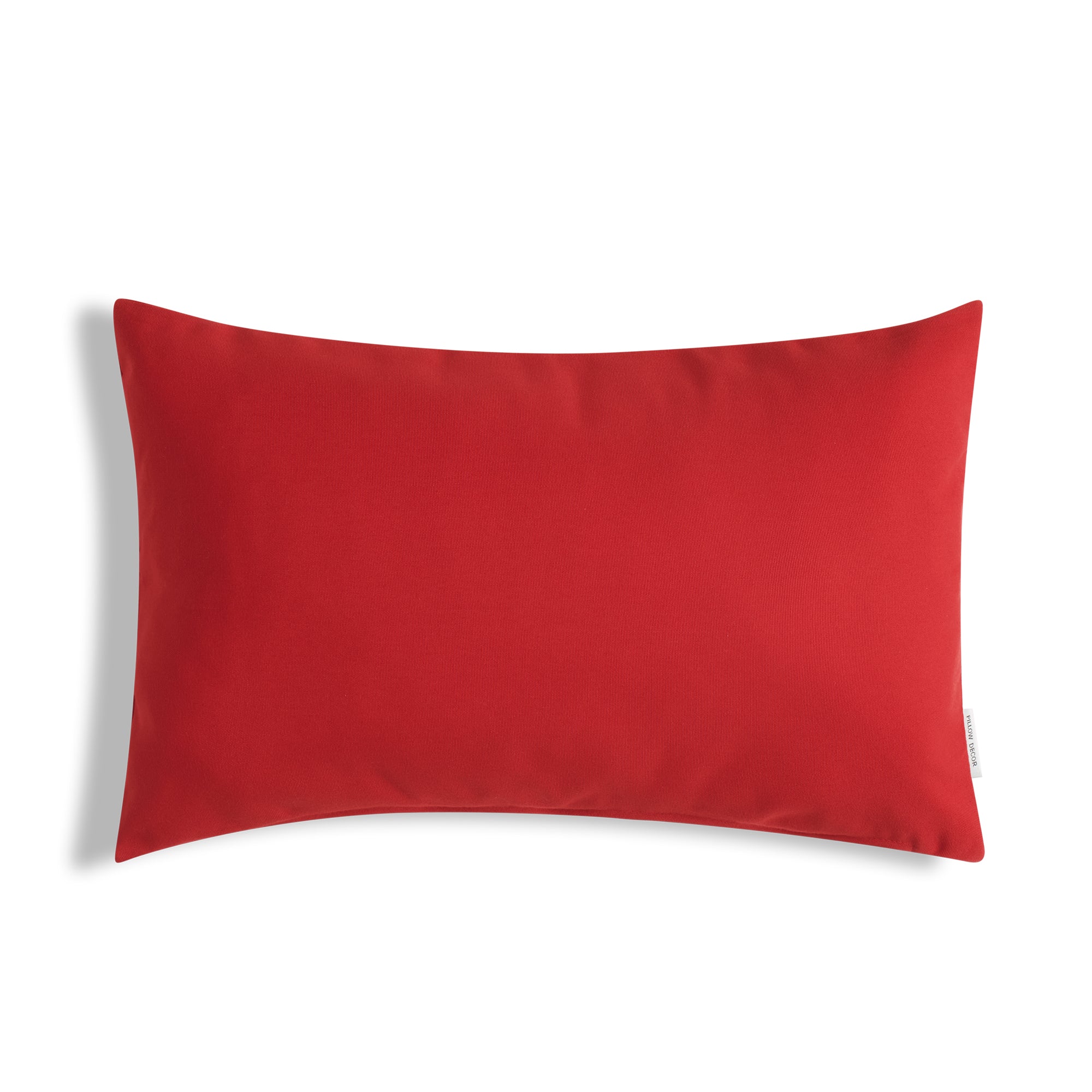 Sunbrella Outdoor Solid Pillow - Red - 12x20 lumbar pillow