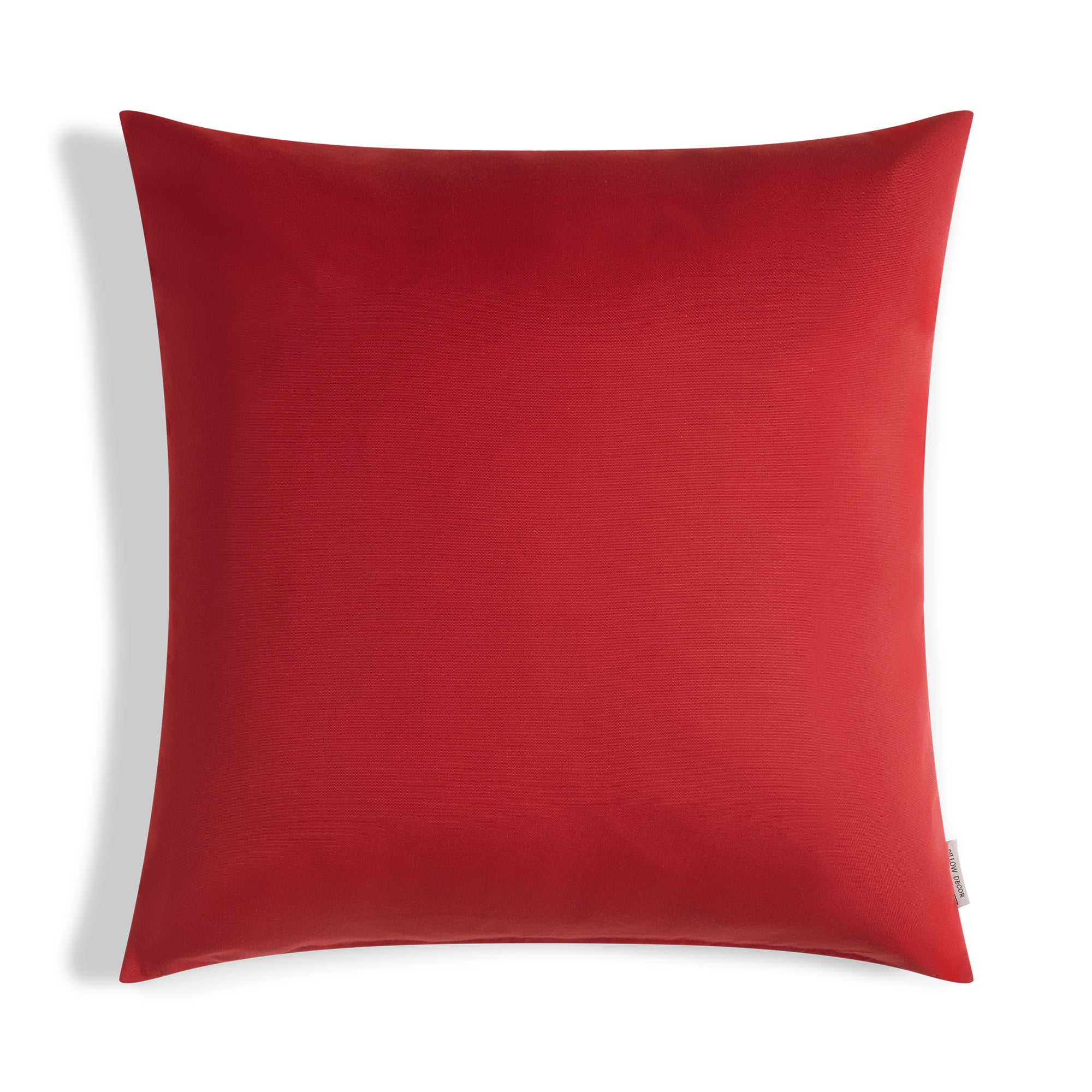 Sunbrella Outdoor Solid Pillow - Red - 20x20 square pillow