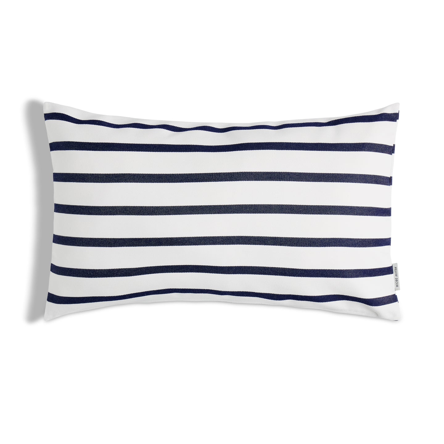 Sunbrella Outdoor Stripe Pillow - Lido Navy - 12x20 lumbar pillow
