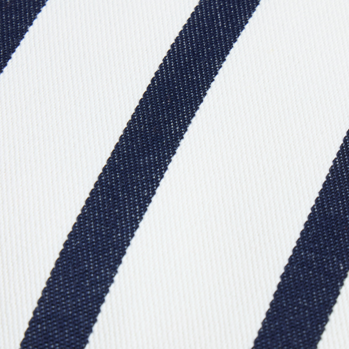 Sunbrella Outdoor Stripe Pillow - Lido Navy - fabric detail | all-groups