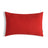 Sunbrella Outdoor Solid Pillow - Poppy Red - 12x20 lumbar pillow