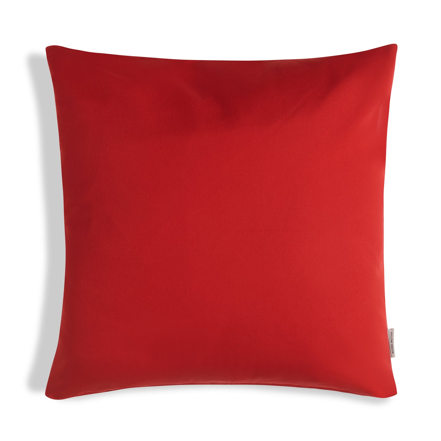 Sunbrella Outdoor Solid Pillow - Poppy Red - 20x20 square pillow