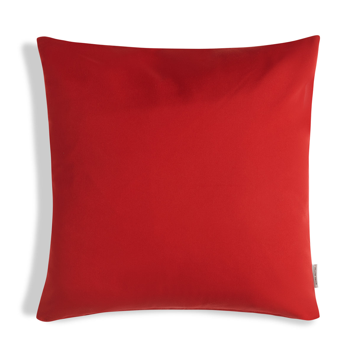 Sunbrella Outdoor Solid Pillow - Poppy Red - 20x20 square pillow