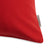 Sunbrella Outdoor Solid Pillow - Poppy Red - corner detail | all-groups
