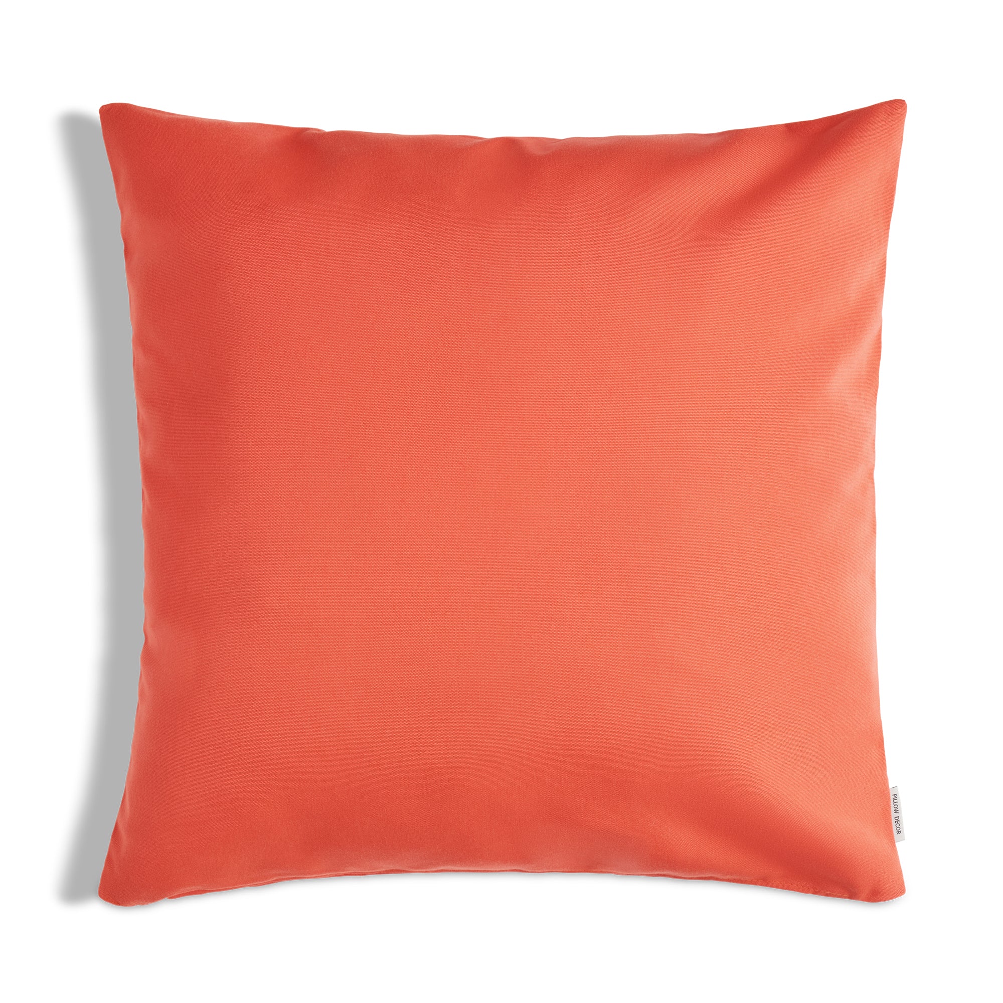 Sunbrella Outdoor Solid Pillow - Melon - 20x20 square pillow