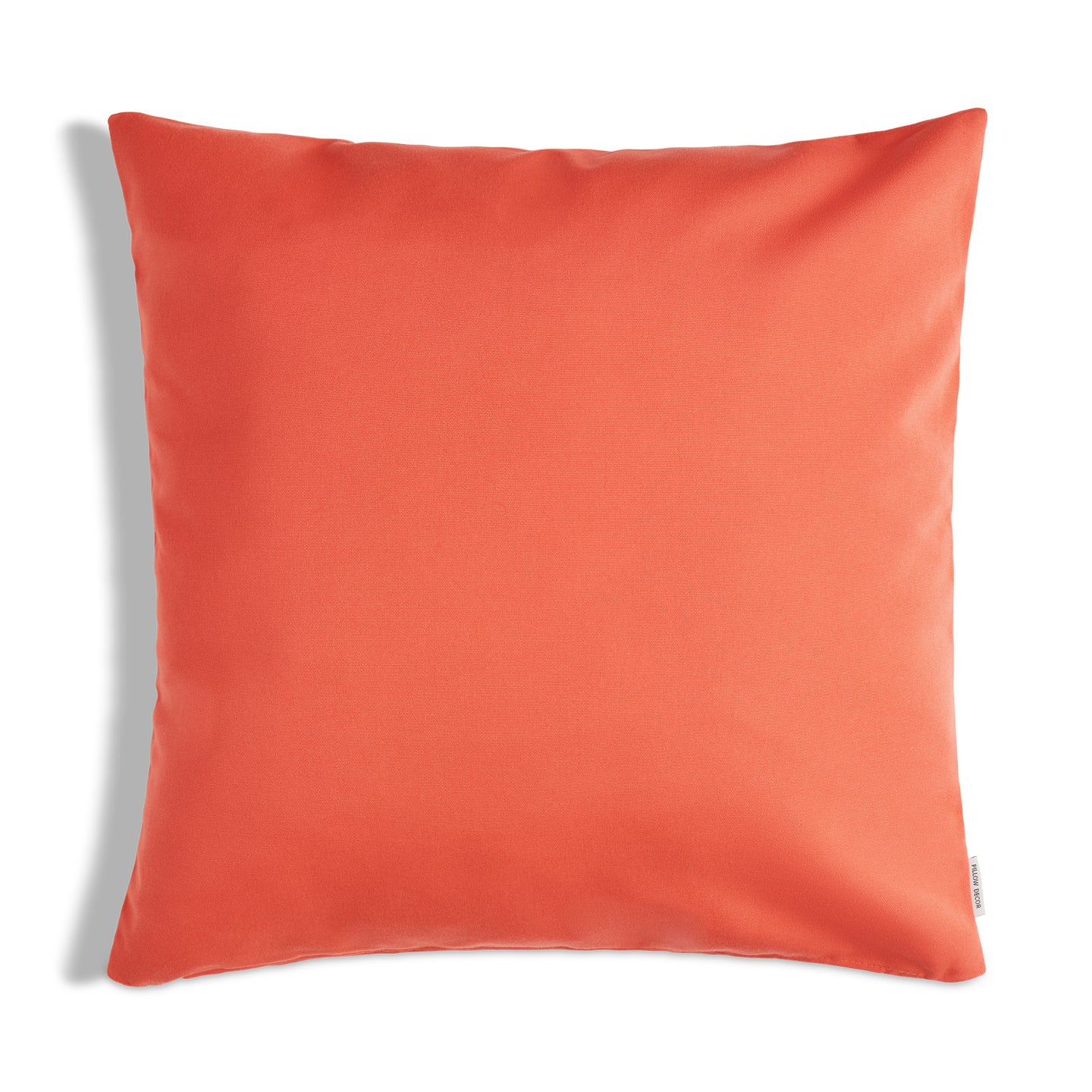 Sunbrella Outdoor Solid Pillow - Melon - 20x20 square pillow