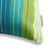 Sunbrella Outdoor Stripe Pillow - Seville Seaside - corner detail | all-groups