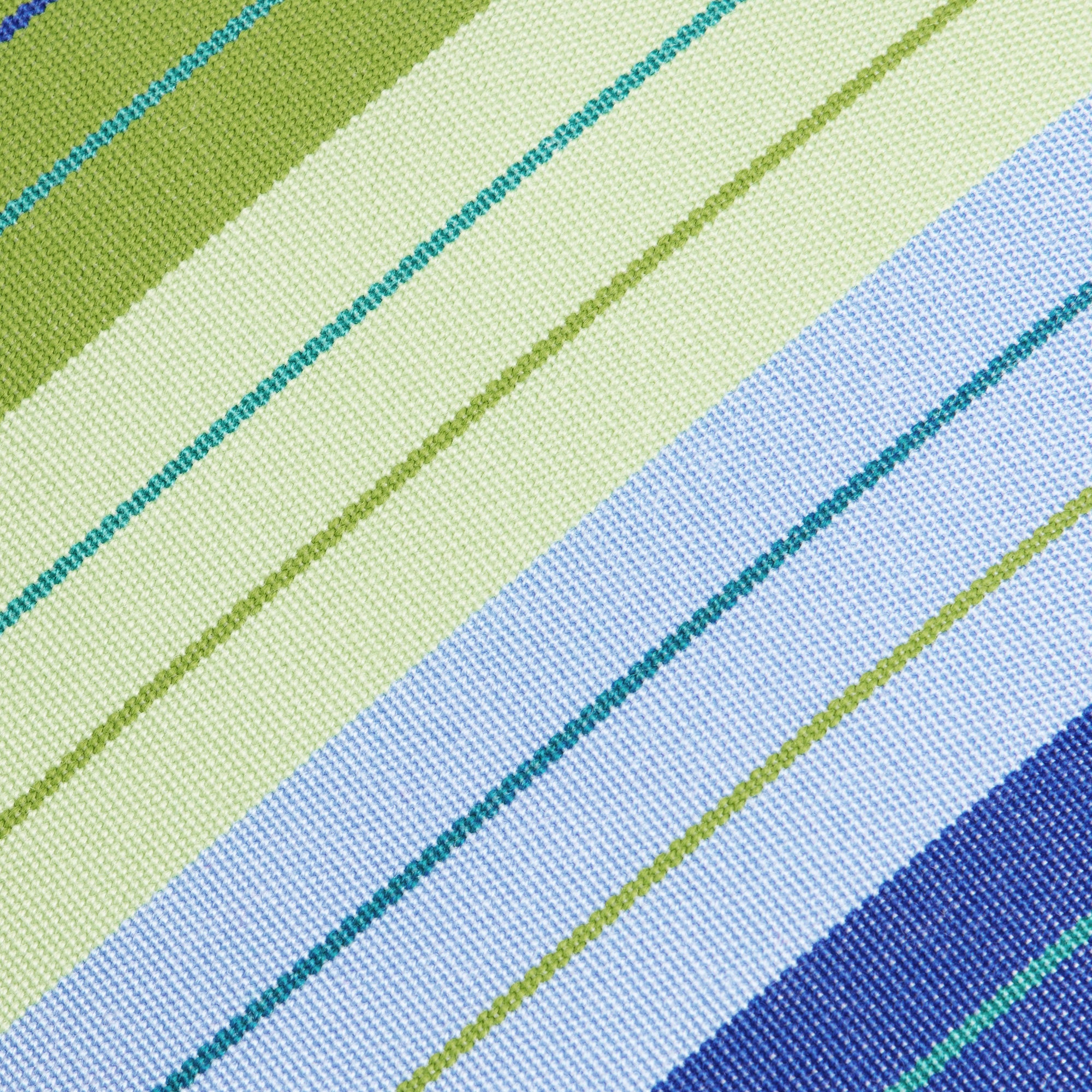 Sunbrella Outdoor Stripe Pillow - Seville Seaside - fabric detail | all-groups