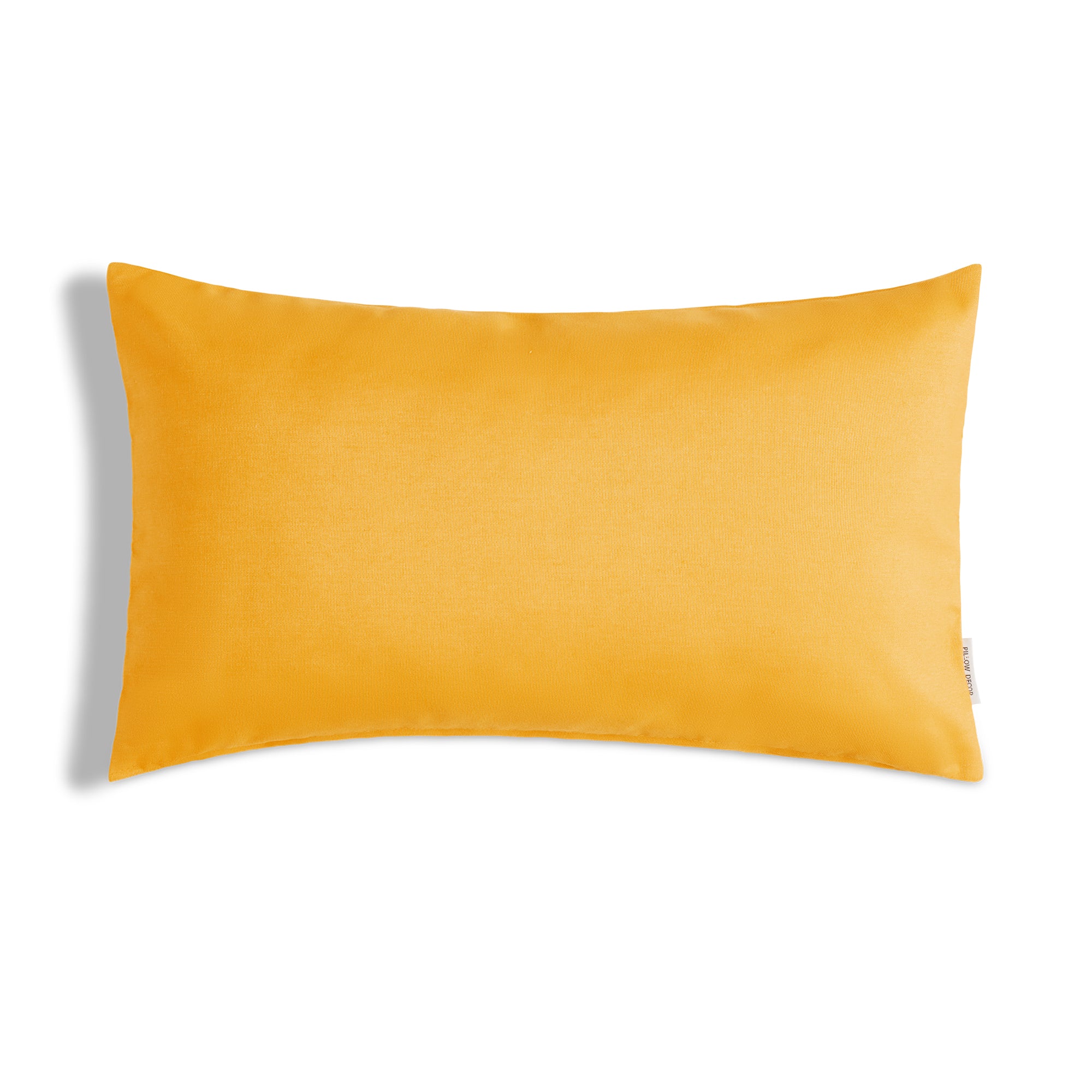 Sunbrella Outdoor Solid Pillow - Sunflower Yellow - 12x20 lumbar pillow