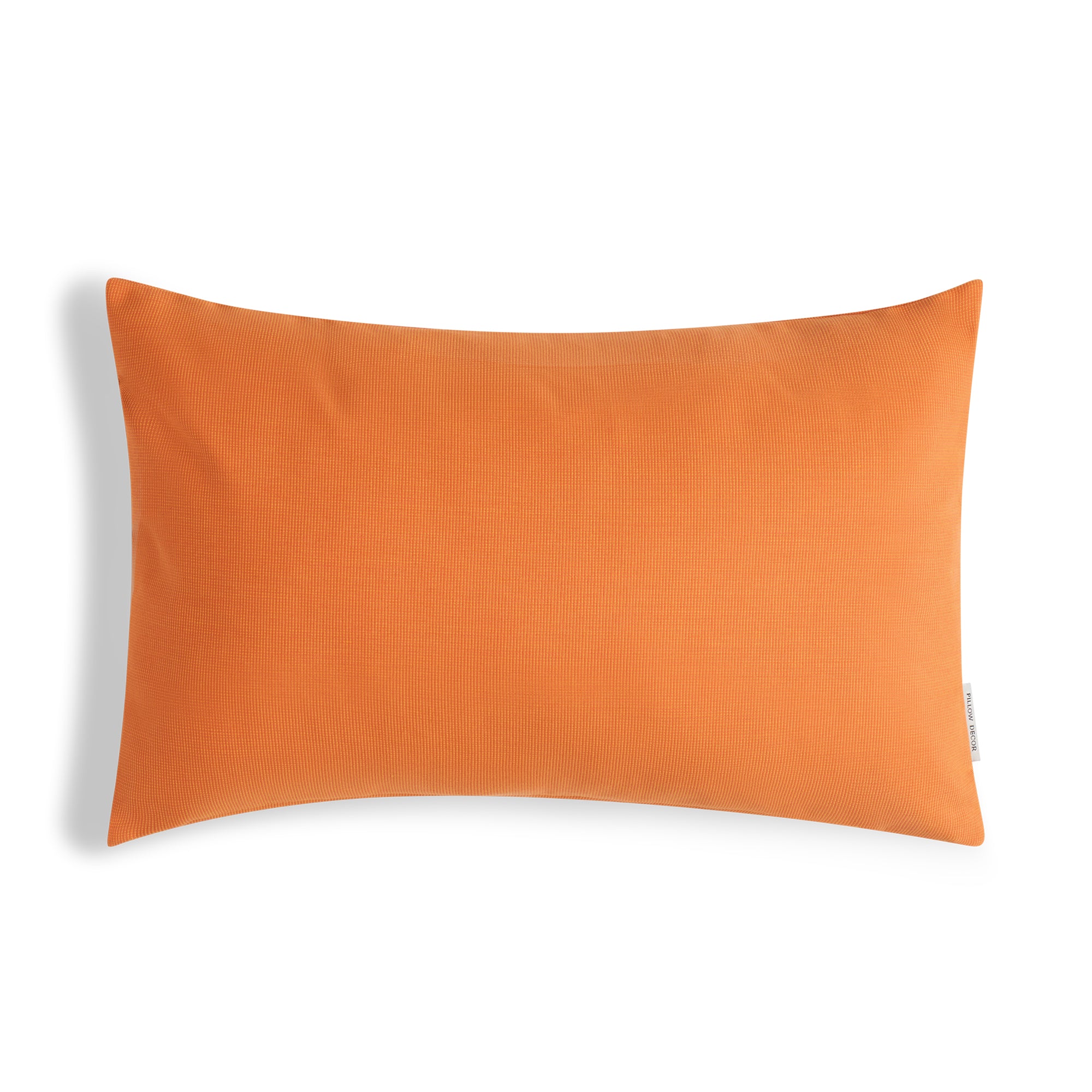 Sunbrella Outdoor Solid Pillow - Citrus Orange - 12x20 lumbar pillow