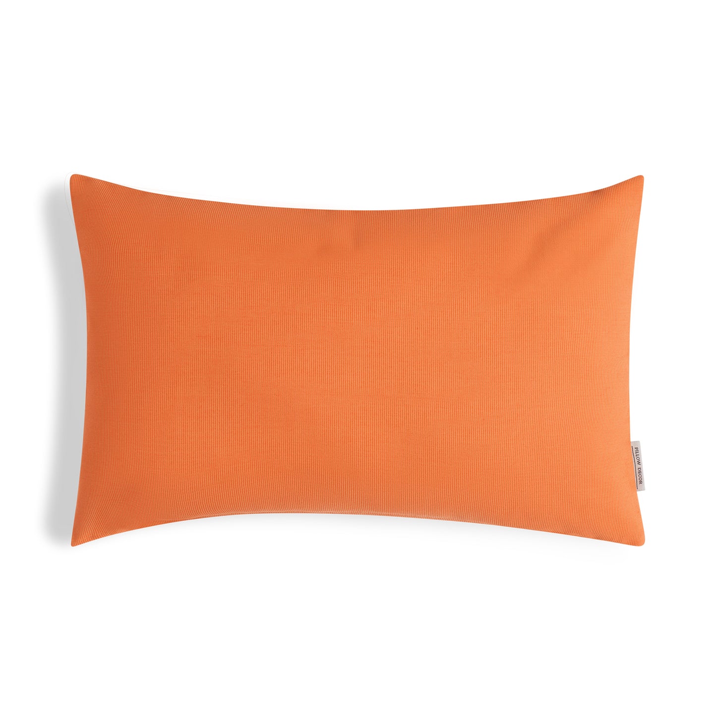 Sunbrella Outdoor Solid Pillow - Tangerine Orange - 12x20 lumbar pillow