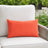 Sunbrella Outdoor Solid Pillow - Melon - 12x20 rectangular pillow - lifestyle