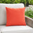 Sunbrella Outdoor Solid Pillow - Melon - 20x20 square pillow - lifestyle