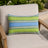 Sunbrella Outdoor Stripe Pillow - Bravada Meadow - 12x20 rectangular pillow - lifestyle