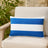 Sunbrella Outdoor Stripe Pillow - Cabana Blue - 12x20 rectangular pillow - lifestyle