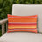 Sunbrella Outdoor Stripe Pillow - Dolce Mango - 12x20 rectangular pillow - lifestyle