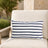 Sunbrella Outdoor Stripe Pillow - Lido Navy - 12x20 rectangular pillow - lifestyle
